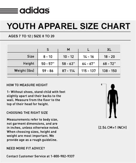 adidas youth size chart apparel|adidas youth size guide.